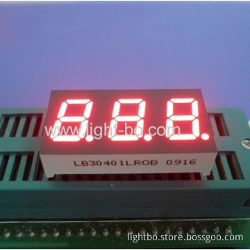 Super Bright Red Common Cathode 0.4" 3-digit 7 Segment Led Display 